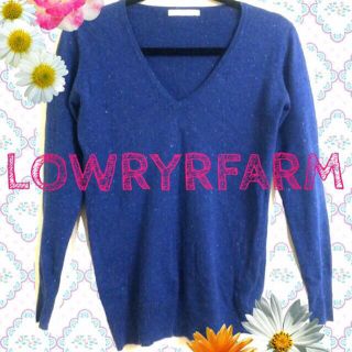 ローリーズファーム(LOWRYS FARM)の青ラメ♡ニット(ニット/セーター)