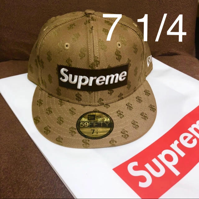 Supreme - supreme 7 1/4 Boxlogo ニューエラ cap brownの通販 by n's｜シュプリームならラクマ