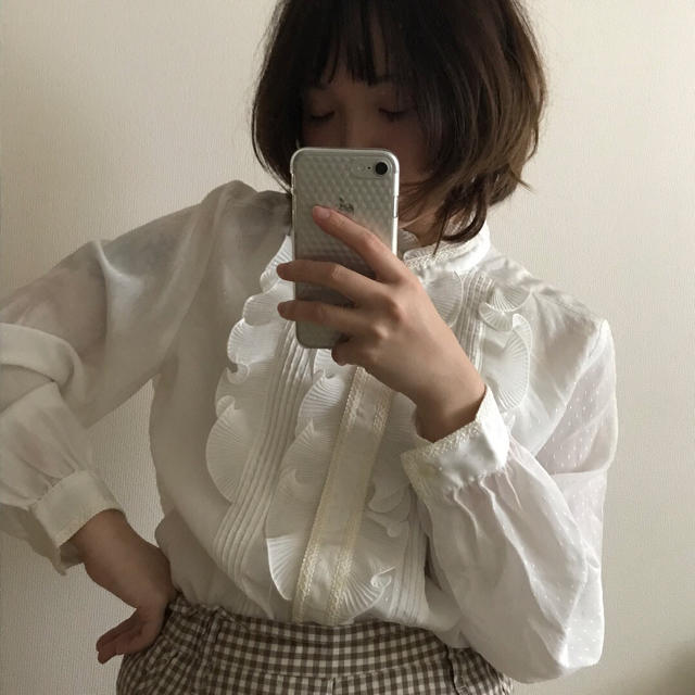 Lochie(ロキエ)のvintage blouse ♥ レディースのトップス(シャツ/ブラウス(長袖/七分))の商品写真