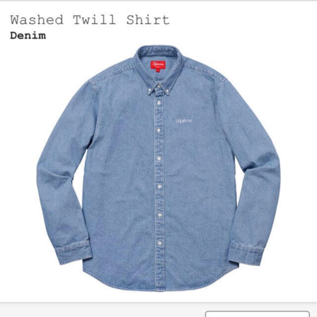 Supreme Washed Twill Shirt Lサイズ