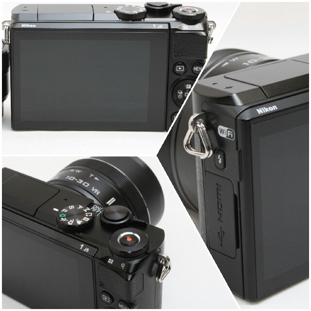 ✨美品✨Wi-Fi搭載&自撮りミラーレス一眼❤Nikon 1 J5 ブラック