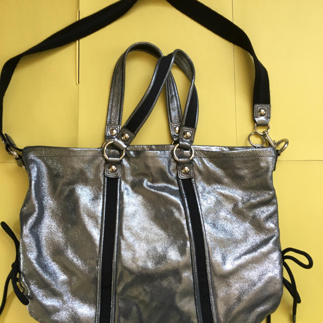 COACH COACH バッグ ショルダー 鞄 シルバー POPPY コーチ