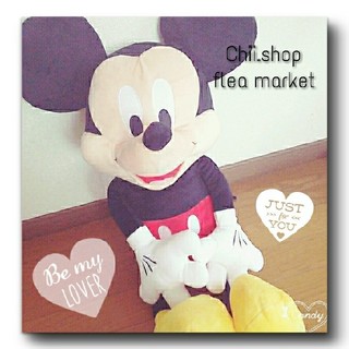 ミッキーマウス(ミッキーマウス)の꒰⑅ Disney 大きな ミッキー ぬいぐるみ ⑅꒱(ぬいぐるみ)
