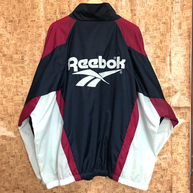 ビッグロゴ ☆ 90s Reebok ナイロンジャケット 3X 4Xジャケット/アウター