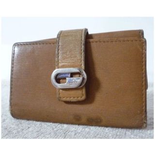グッチ(GUCCI)のグッチ　GUCCI　レザー　ブラウン　茶　GG金具ロゴ　６連　キーケース(キーケース)