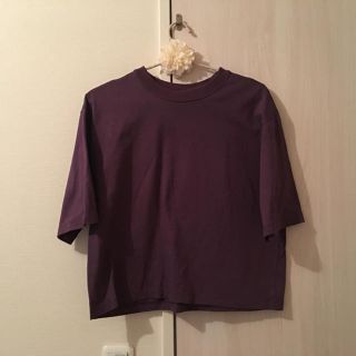 ビューティアンドユースユナイテッドアローズ(BEAUTY&YOUTH UNITED ARROWS)のパープル色♡ドロップショルダー(Tシャツ(半袖/袖なし))