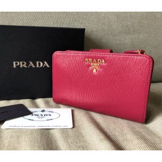 プラダ(PRADA)の新品 プラダ 財布 ピンク PRADA 折り財布 レディース(財布)