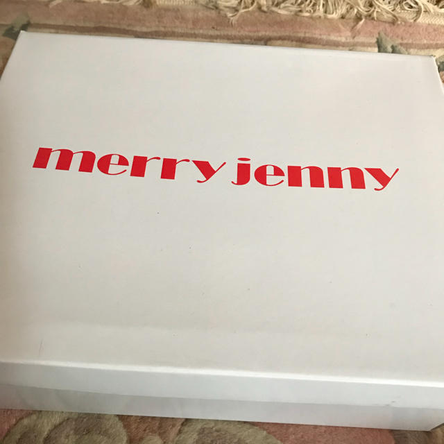 【未使用新品、最終値下げ】merry jenny サテンリボンフラットシューズ