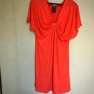 ダブルスタンダードクロージング(DOUBLE STANDARD CLOTHING)のSALE中♥ダブスタ♥前リボン可愛いカラー♥トップス、ワンピース(ひざ丈ワンピース)