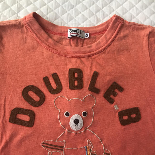 DOUBLE.B(ダブルビー)のDOUBLE.B 120センチ オレンジTシャツ キッズ/ベビー/マタニティのキッズ服男の子用(90cm~)(Tシャツ/カットソー)の商品写真