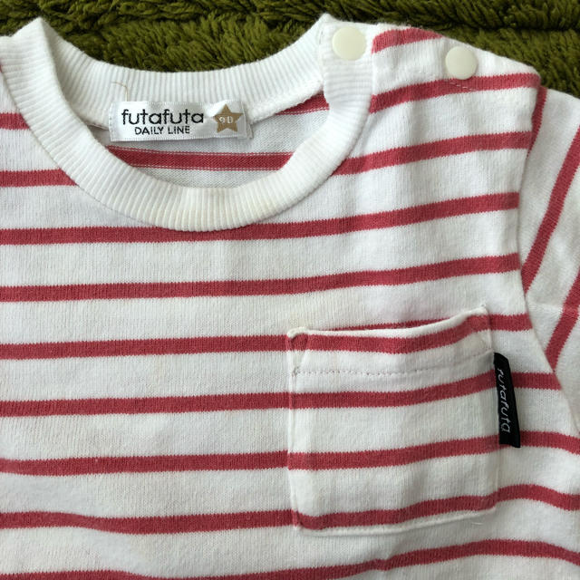 futafuta(フタフタ)のfutafuta ボーダーTシャツ キッズ/ベビー/マタニティのキッズ服女の子用(90cm~)(Tシャツ/カットソー)の商品写真