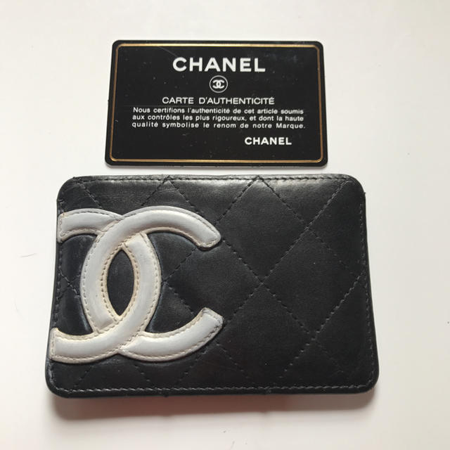 新作商品 CHANEL カードケース カンボンライン ココマーク ブラック