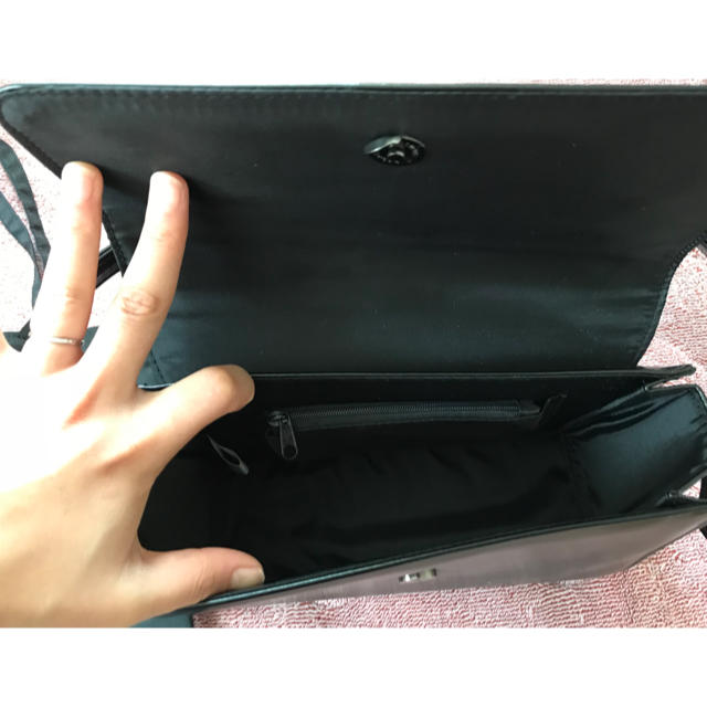 フォーマルバッグ 黒 セット レディースのバッグ(ハンドバッグ)の商品写真