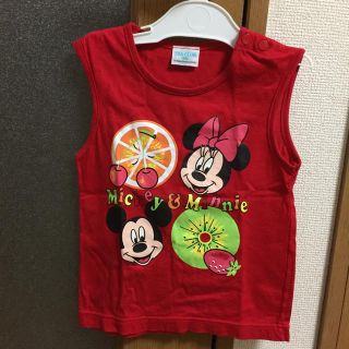 ディズニー(Disney)のDisney ミッキー&ミニー タンクトップ 95㌢(Tシャツ/カットソー)