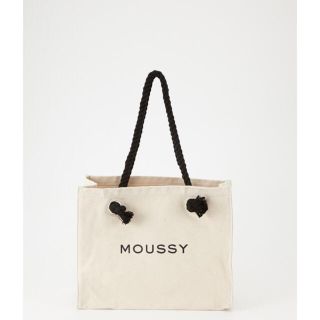 マウジー(moussy)のmoussy キャンバストートバッグ ホワイト(トートバッグ)