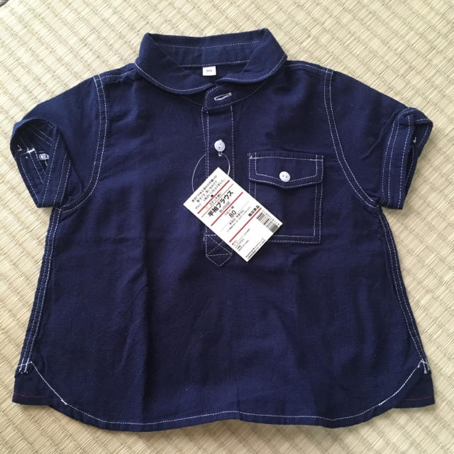 MUJI (無印良品)(ムジルシリョウヒン)の無印 シャツ キッズ/ベビー/マタニティのベビー服(~85cm)(シャツ/カットソー)の商品写真