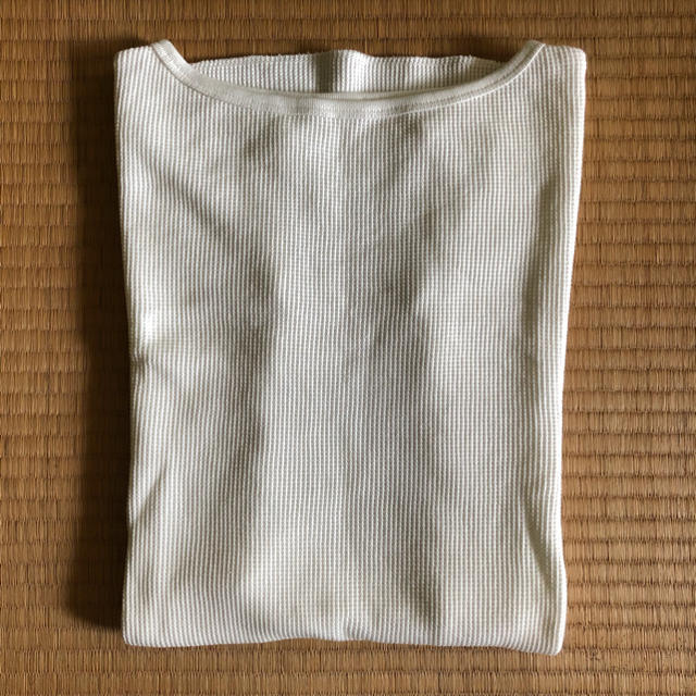GU(ジーユー)のthukimi様/GU/ジーユー/ワッフルロングT/半袖 レディースのトップス(Tシャツ(半袖/袖なし))の商品写真