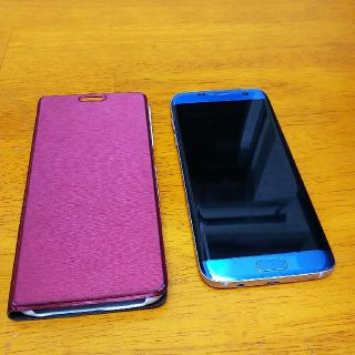 サムスン(SAMSUNG)のdocomo Galaxy S7 edge SC-02H blue(スマートフォン本体)