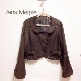 ジェーンマープル(JaneMarple)のリボンポケット♡茶色ジャケット(テーラードジャケット)