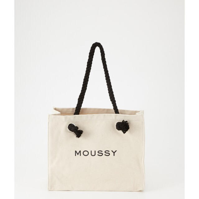 moussy(マウジー)のmoussy キャンバストートバッグ ホワイト レディースのバッグ(トートバッグ)の商品写真