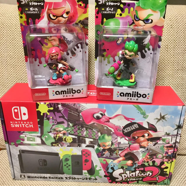 Nintendo Switch - 【新品】任天堂スイッチスプラトゥーン2とamiiboセットの通販 by セイラ's shop｜ニンテンドー