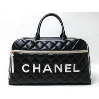 シャネル(CHANEL)の中古CHANEL ボストン黒 スポーツ  マトラッセ(ボストンバッグ)