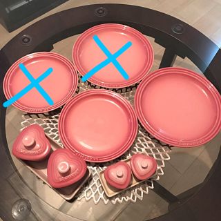 ルクルーゼ(LE CREUSET)のル・クルーゼ 祭り☆ ピンク セット☆4点☆(食器)