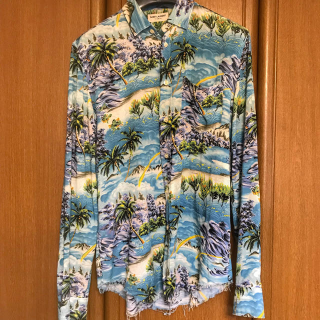 確実正規品 saint laurent 16ss アロハシャツ