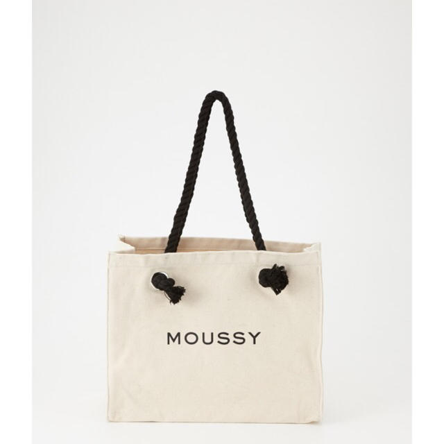 moussy(マウジー)のmoussy キャンバストートバッグ ホワイト レディースのバッグ(トートバッグ)の商品写真