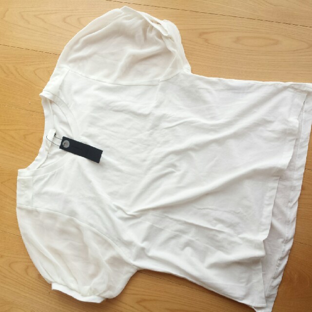 JEANASIS(ジーナシス)のJEANASIS/ヨークキリカエシフォンプルオーバー レディースのトップス(Tシャツ(半袖/袖なし))の商品写真