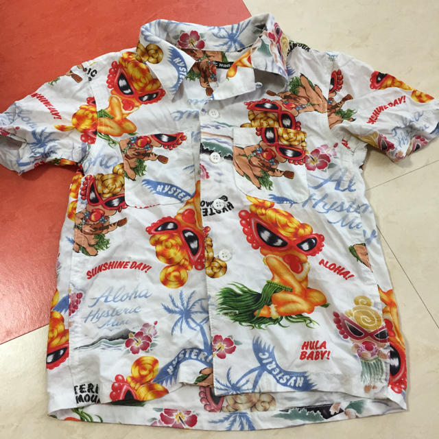 HYSTERIC MINI(ヒステリックミニ)のヒスミニ✳︎アロハシャツ キッズ/ベビー/マタニティのキッズ服男の子用(90cm~)(Tシャツ/カットソー)の商品写真