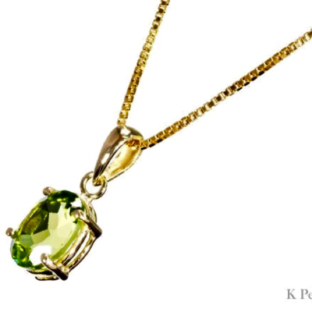 《定価15万》ペリドット ネックレス 18KYG 刻印有[2.3ct] 18金