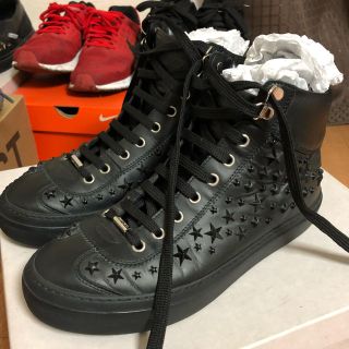 ジミーチュウ(JIMMY CHOO)のジミーチュウ  ハイカットスニーカー 40(スニーカー)