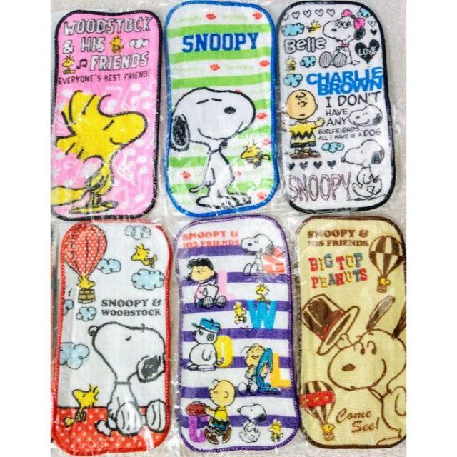 SNOOPY(スヌーピー)のスヌーピー＊ハンカチ＊タオル＊ハンドタオル＊12枚組＊530＊ キッズ/ベビー/マタニティのこども用ファッション小物(その他)の商品写真