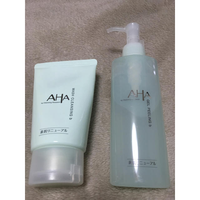 AHA ジェルピーリング&洗顔 コスメ/美容のスキンケア/基礎化粧品(洗顔料)の商品写真