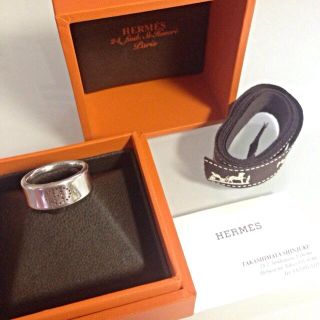 エルメス(HERMES)のHERMES エクリプスシルバーリング(リング(指輪))