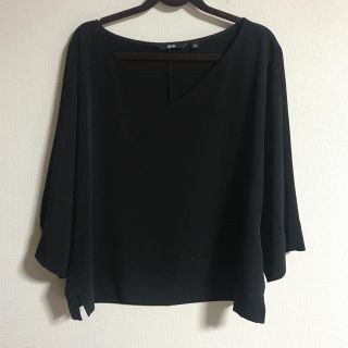 ユニクロ(UNIQLO)のドレープブラウス（七分袖）(シャツ/ブラウス(長袖/七分))