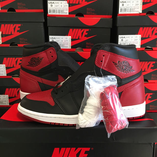 【最安】NIKE AIR JORDAN 1 BANNED BRED 26.5