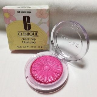 クリニーク(CLINIQUE)の【美品】クリニーク チークポップ プラムポップ(チーク)