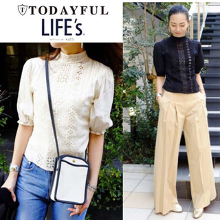 トゥデイフル(TODAYFUL)のTODAYFUL cut- lace  cotton blouse(シャツ/ブラウス(半袖/袖なし))