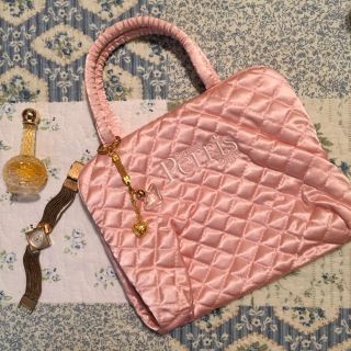 ロキエ(Lochie)の専用ページ🎀vintage satin mini hand  bag pink(ハンドバッグ)