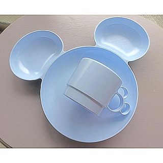 ディズニー(Disney)の新品未使用 フランフラン ミッキープレート&コップ セット💙(食器)