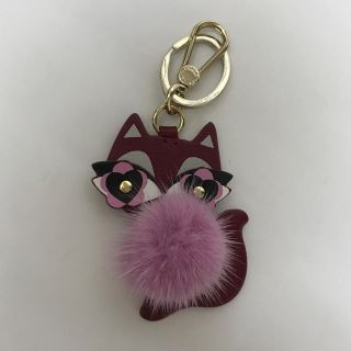 フルラ(Furla)のFURLA  ファー付き猫のバッグチャーム(バッグチャーム)