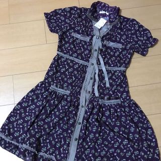 アクシーズファム(axes femme)の新品タグつき アクシーズの小花柄ワンピ M(ひざ丈ワンピース)