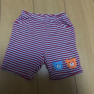 ミキハウス(mikihouse)のミキハウスホットビスケッツ ボーダー半ズボン 90㎝(パンツ)