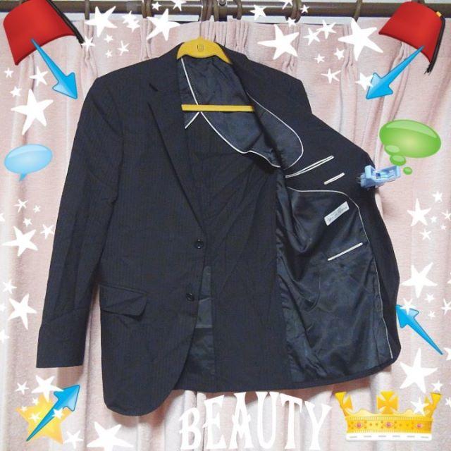 青山(アオヤマ)の洋服の青山のスーツ（M)　深紺 メンズのスーツ(セットアップ)の商品写真