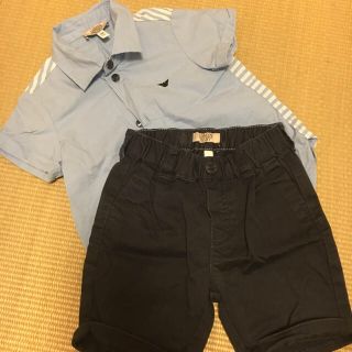 アルマーニ ジュニア(ARMANI JUNIOR)のスタイ付き！使用回数1回 アルマーニベビー 12m セット(シャツ/カットソー)