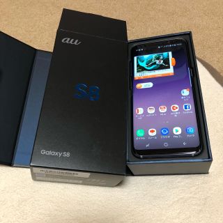 サムスン(SAMSUNG)のau galaxy s8 scv36 オーキッドグレイ(スマートフォン本体)