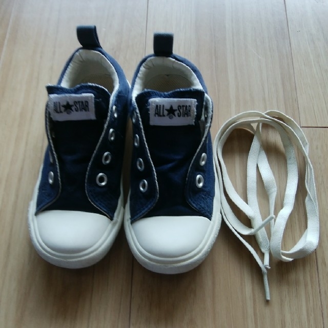 CONVERSE(コンバース)の【中古】コンバース 16cm ネイビー キッズ/ベビー/マタニティのキッズ靴/シューズ(15cm~)(スニーカー)の商品写真