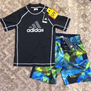 アディダス(adidas)の ✨140cm 上下セット 新品 adidas サーフパンツ & ラッシュガード(水着)